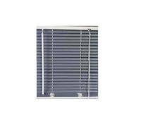 Optimal Products PVC Window Venetian Blinds Strong Trimmable Easy Fit Child Safe Home Office Blind Black Cream White Silver Teak And Natural (Contrast Slate, 60 x 213 cm)