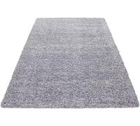 Optimal Products RECTANGULAR LIVING ROOM THICK LARGE SHAGGY RUG BEDROOM ANTI-SLIP NON-SLIP CARPET HALLWAY RUNNER RUGS (Silver, Extra Large (160x230CM))