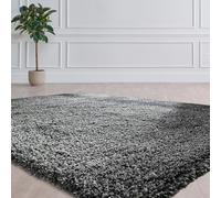 Optimal Products RECTANGULAR LIVING ROOM THICK LARGE SHAGGY RUG BEDROOM ANTI-SLIP NON-SLIP CARPET HALLWAY RUNNER RUGS (Dark Grey, Extra Large (160x230CM))