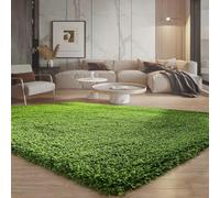 Optimal Products RECTANGULAR LIVING ROOM THICK LARGE SHAGGY RUG BEDROOM ANTI-SLIP NON-SLIP CARPET HALLWAY RUNNER RUGS (Green, Extra Large (160x230CM))