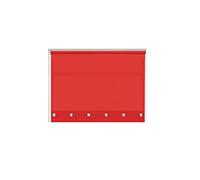 Optimal Products Roller Blinds Easy Fit Trimable Home Office Window Square Eyelet Fabric Blind 160cm Drop (Red, 150 x 160 cm)