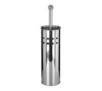 Optimal Products Stainless Steel Pedal Bin For Kitchen Bathroom Toilet Home Office Rubbish Paper Basket Tray Toilet Brush (Shiny Chrome, Toilet Brush Only)