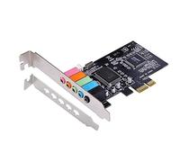 Optimal Shop PCIe Sound Card for PC Windows,5.1 Internal Sound Card with Low Profile Bracket, 3D Stereo PCI-e Audio Card,CMI8738 Chip 32/64 Bit for Windows 7/8/10