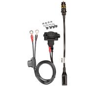 Optimate 12V Panelmount socket kit - Weatherproof AUTO socket with SAE connection cable