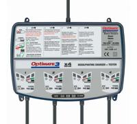 Tecmate Optimate 3 12v 0.8a 4 Charging Banks Tm454 Charger Clear