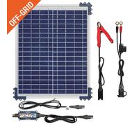 TecMate Solar Panel Duo 20W Off Grid Motorcycle Battery Charger