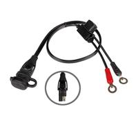 Optimate O1 SAE Weatherproof Eyelet Lead M6, Nero