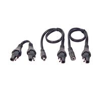 OPTIMATE Adapter set, 3-part, SAE to DC 2.5 mm (No.67), 10A max.