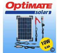 Optimate Solar 10w Panel Motorcycle Battery Charger Maintainer