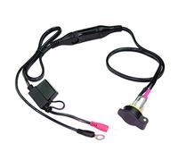 Optimate TecMate Cable O-18 Motorcycle Socket Metal Fitting with Battery Supply Cable