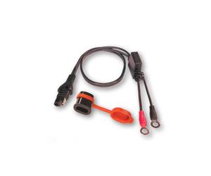 OPTIMATE Waterproof eyelet cable SAE plug (No.11), M8, 10A max.