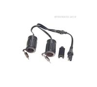 OPTIMATE Y splitter, SAE on 2 x car socket outlet coupling (No.26)