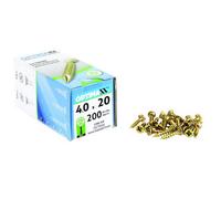 Optimaxx Optmaxx Premium Woodscrews 4.0 X 20mm Pozi Wood Fixings