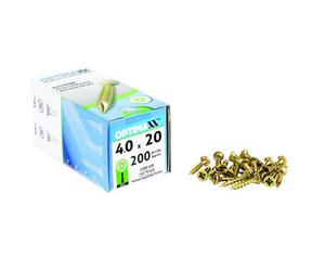 Optimaxx Optmaxx Premium Woodscrews 4.0 X 20mm Pozi Wood Fixings
