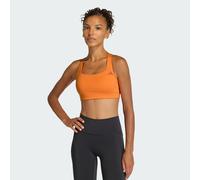 adidas Optime Workout Medium Support Sports Bra Orange - XL