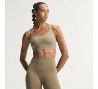 Adidas Optime Workout Medium Impact Sports Bra Brown M Woman