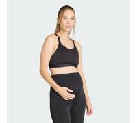 Adidas Optime Workout Maternity Medium Impact Sports Bra Black L Woman