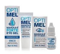 Optimel Manuka Honey Eye Drops & Eyelid Gel Pack - Dry Eye Treatment & Relief - Blepharitis, Corneal