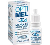Optimel Manuka Honey Eye Drops for Dry Eye Treatment and Relief from Blepharitis & Corneal Irritation - Pharmaceutical Grade Manuka Honey Supports Daily Eyelid Hygiene