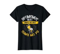 Optimism is Called Sumsi with Buttocks Value Graphic T-Shirt, Women, Black, XS