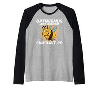 Optimism is the Opposite Way to Sumsi with Po Raglan Baseball Tee