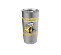 Optimism is The Opposite Way to Sumsi with Po Stainless Steel Insulated Tumbler