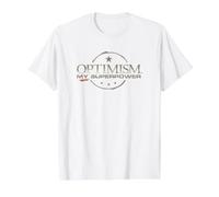 Optimism My Superpower, Positivity and Hope Message. Value Graphic T-Shirt, Men, White, M