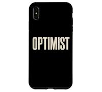 Optimist Bold Text Positive Mindset Motivation Inspiration Case for iPhone XS Max