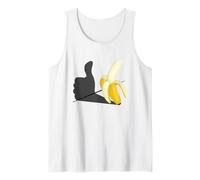 Optimistic Banana Positive Attitude Thumbs Up Tank Top
