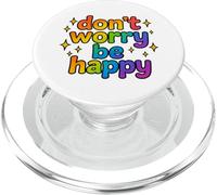 Optimistic Happy Rainbow Design Positive Mood PopSockets PopGrip for MagSafe