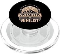 Optimistic Nihilist Existential Philosophy Humor |---- PopSockets PopGrip for MagSafe