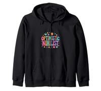 Optimistic Nihilist Existential Philosophy Humor - Zip Hoodie