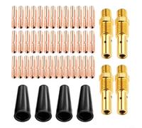 Optimized Performance with the 48Pcs Flux Core Gasless Nozzle Tip Set, Suitable for Multiple Welding Tasks