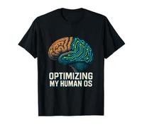 Optimizing My Human OS Vintage Tech Brain Circuit Design Art T-Shirt