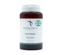 Optimum Ageing Fisetin Supplement 60 x 350mg | Made in UK | Cellular Health, Brain Function & Longevity Support Senolytic Supplements | Pure Vegan Capsules | High-Potency Antioxidant | Non-GMO