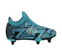 Optimum Aztec Kids Laceless Soft Ground SG Football Boots Blue