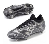 Optimum Aztec Soft Ground (SG) Rugby Boots with Screw-in Metal Studs Grey