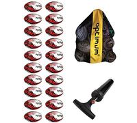 Optimum Bulk Razor Rugby Ball Red - size 3-20 Pack