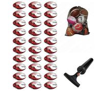 Optimum Bulk Razor Rugby Ball Red - size 3-30 Pack