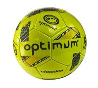 Optimum Classico All-Weather Football Ball - Stylish, Soft-Touch PVC, Even Pressure, Ideal for Training & Matches, Suitable for All Grounds - YELLOW - SIZE 3