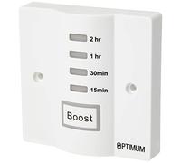 Optimum Energy Saving Electronic Time Switch - 2 Hour Electronic Boost Timer Socket Box Mount - White, One 230 V