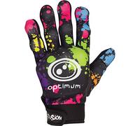 Optimum Fusion Hockey Full Finger Winter Boy’s Glove (Left hand only) - Visible Breathable liner gloves for running in winter - Warm Padded Waterproof Insulated Thermal - Multi-coloured