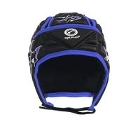 Optimum Inferno Rugby Headguard & Professional Scrum Cap, Essential Rugby Training Equipment Designed with an Adjustable Fit for Unrivalled Protection & Breathable Comfort - Black & Blue, Adult M