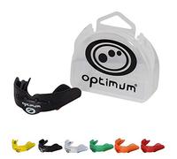 Optimum Matrix Mouthguard Gum Shield - Slim Fit with Case for Rugby, Hockey, Boxing, MMA, Martial Arts, Judo, Karate, Taekwondo, and Other Contact Sports- Black Junior