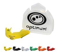 Optimum Matrix Mouthguard Gum Shield Slim Fit with Case for Rugby Hockey Boxing MMA Martial Arts Judo Karate Taekwondo Contact Sports - Yellow, Junior