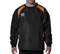 Optimum Men’s Windbreaker Sports Contact Top Stay Cool and Comfortable During Rugby and Football Trainings in All Weather - Black/Amber, XXX-Large