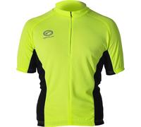 OPTIMUM Men's Nitebrite Cycling Jersey, Fluro Green/Black, L