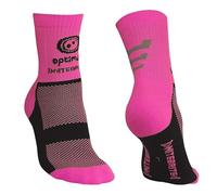 Optimum Nitebrite Hi Vis Cycling Socks - Bright Colours for Day & Low Light Visibility, Breathable, Moisture Wicking and Cushioned for All-Day Comfort