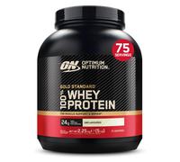Optimum Nutrition 100% Gold Standard Whey Protein Powder, 24g Protein, Unflavoured, BCAA, Low-Sugar, Fast-Digesting Isolate for Muscle Gain & Recove