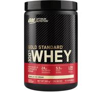 Optimum Nutrition Gold Standard 100% Whey Muscle Building and Recovery Protein Powder with Naturally Occurring Glutamine and BCAA Amino Acids, Vanilla Ice Cream Flavour, 10 Servings, 300g